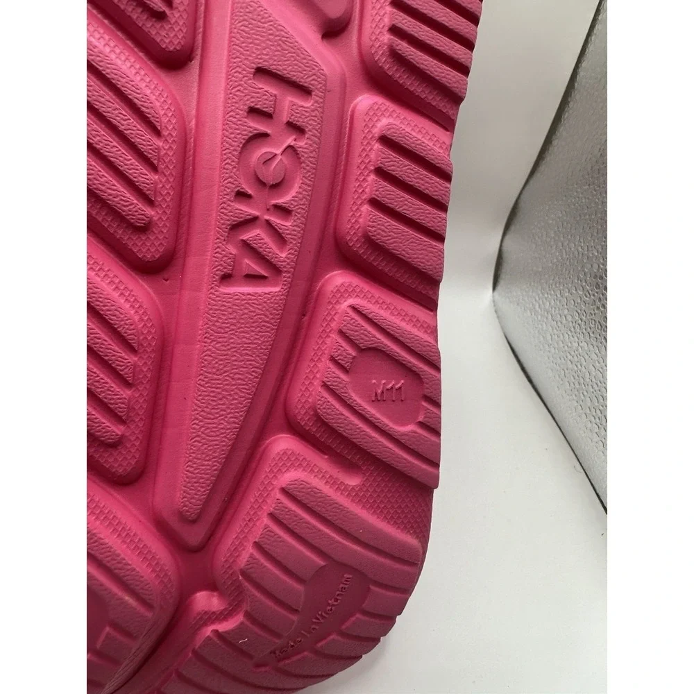 Hoka Ora Recovery Slide‎ 3 Neon Rose Pink . Unisex Men's Size 11. - Women's 13.